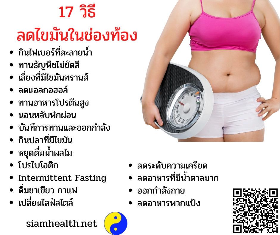 วิธีลดไขมันในช่องท้อง